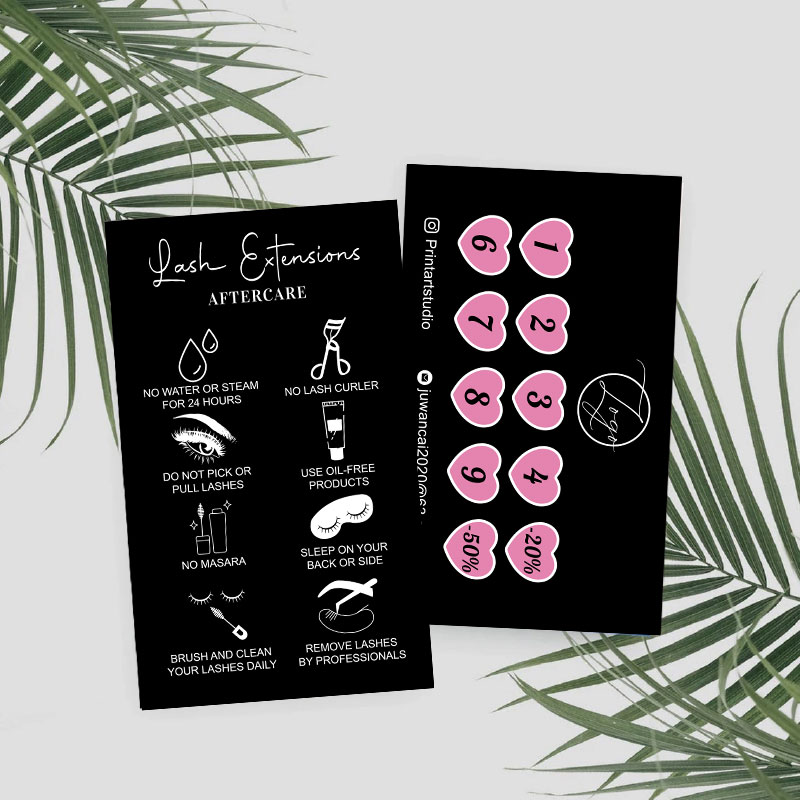 Eyelash Extension Logo Design - Carte didattiche personalizzate per extension ciglia